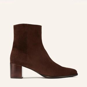 Margaux Downtown Boot in Chocolate Suede